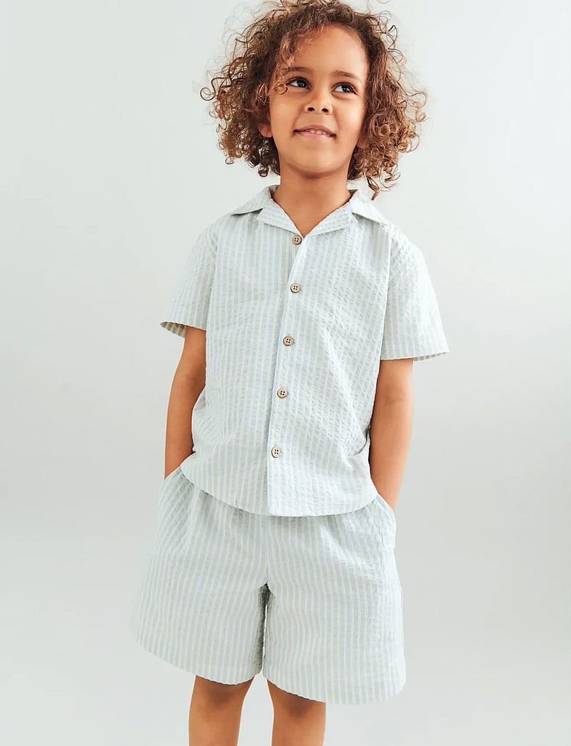 Wheat - Shorts Cuba - casual shorts - summer sky stripe - 0