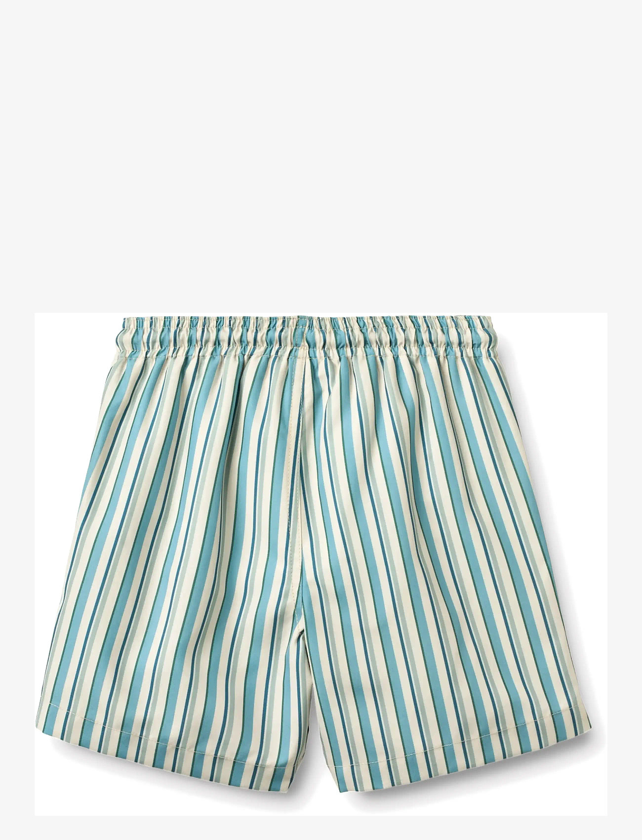 Wheat - Swim Trunk Hansi badge - aqua stripe - 1