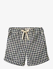 Wheat - Shorts Holger - sweatshorts - blue check - 1