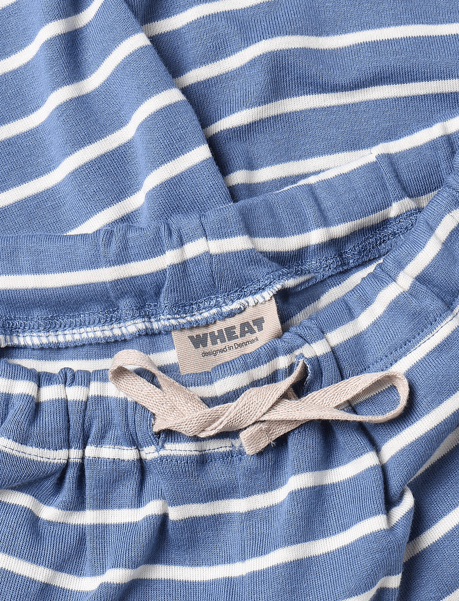 Wheat - Jersey Shorts Kalle - lühikesed dressipüksid - blue stripe - 2