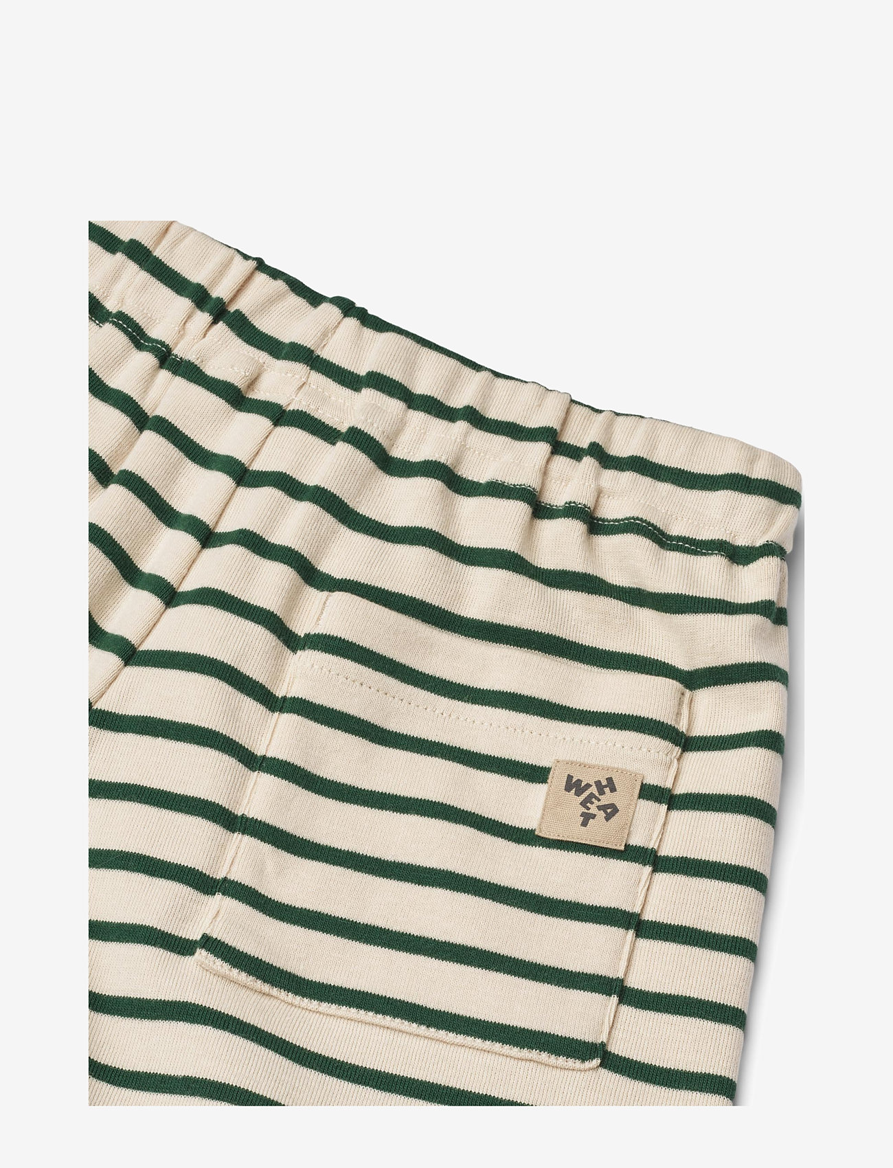 Wheat - Jersey Shorts Kalle - sweatshorts - green stripe - 2