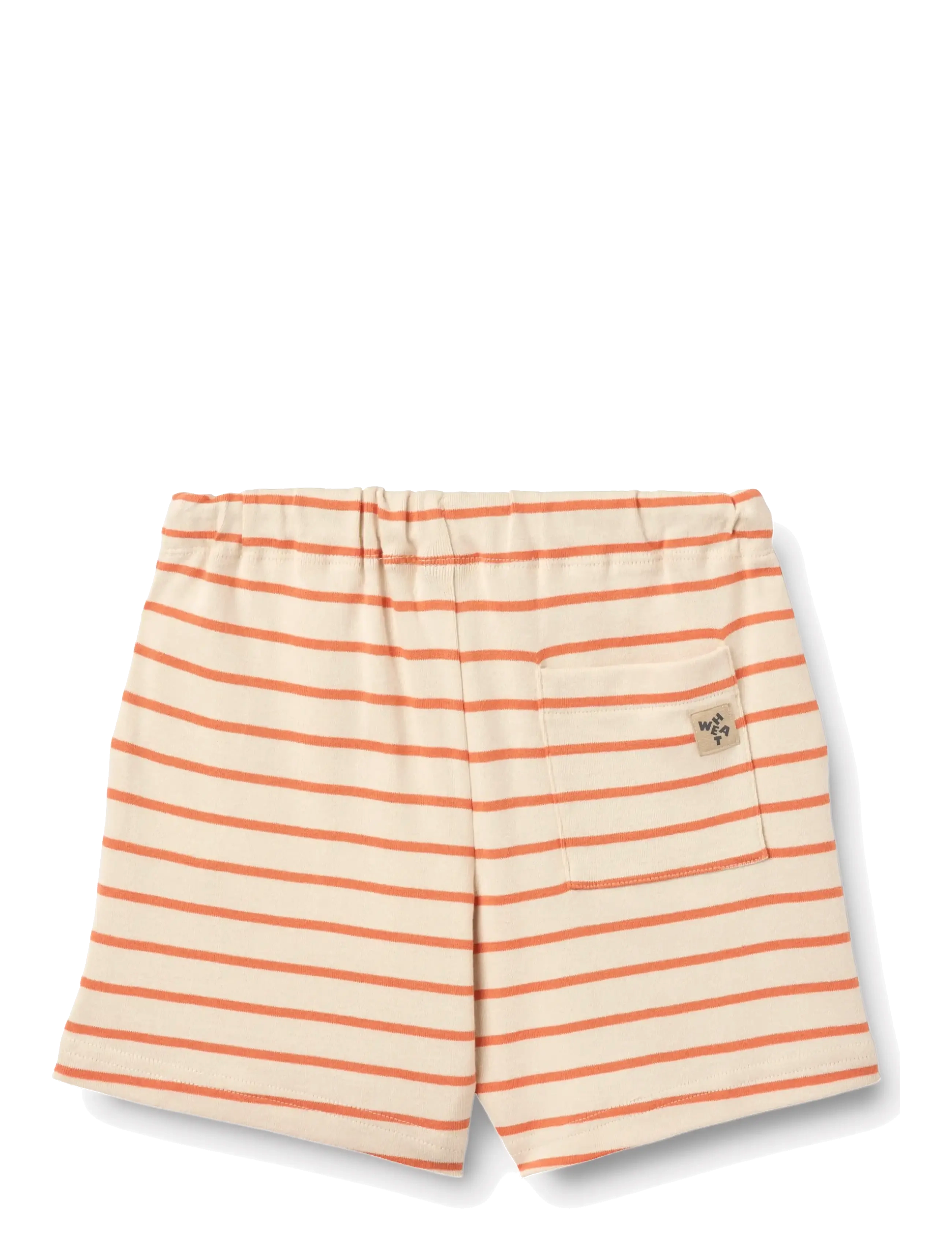 Wheat - Jersey Shorts Kalle - lühikesed dressipüksid - orange stripe - 1