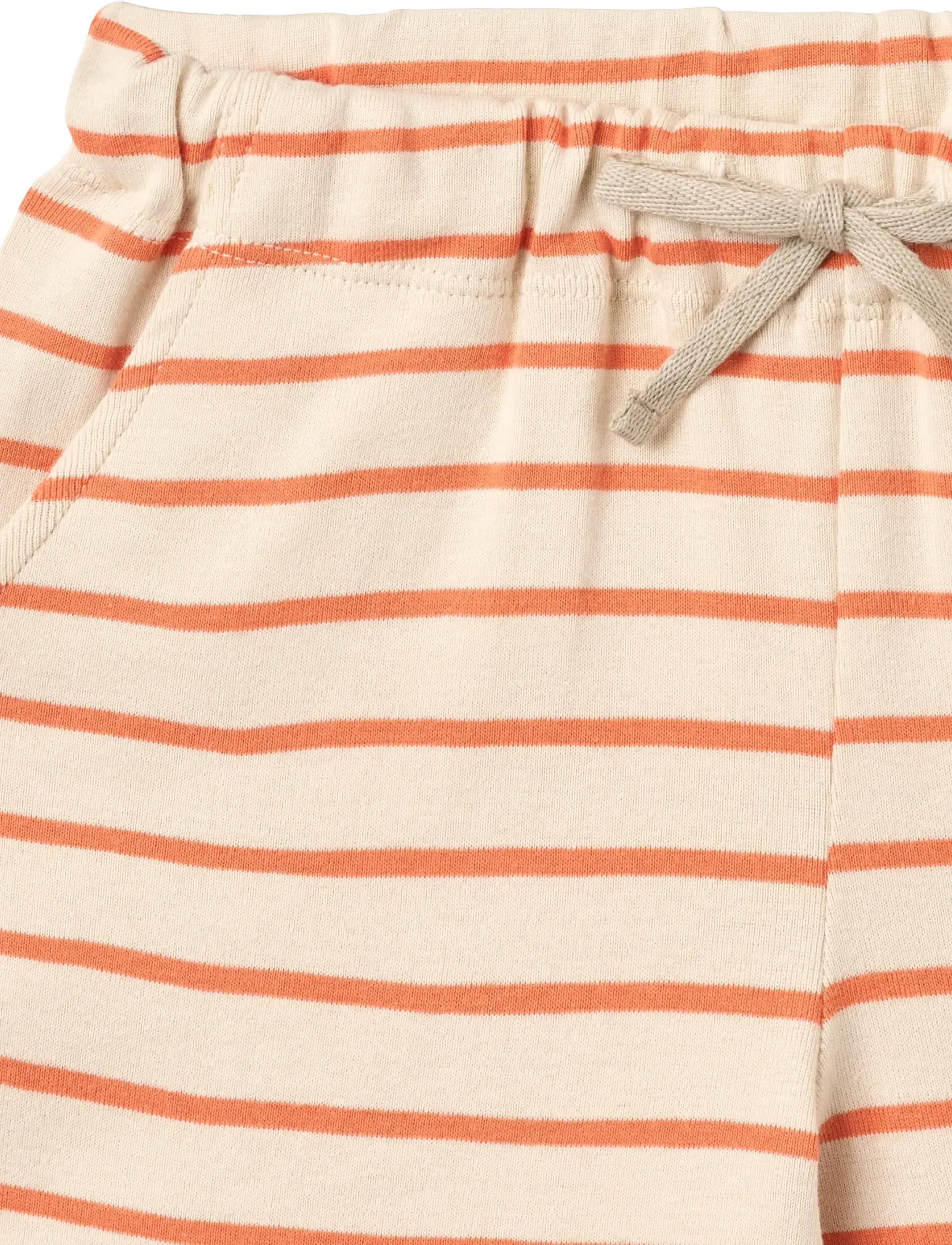 Wheat - Jersey Shorts Kalle - lühikesed dressipüksid - orange stripe - 2