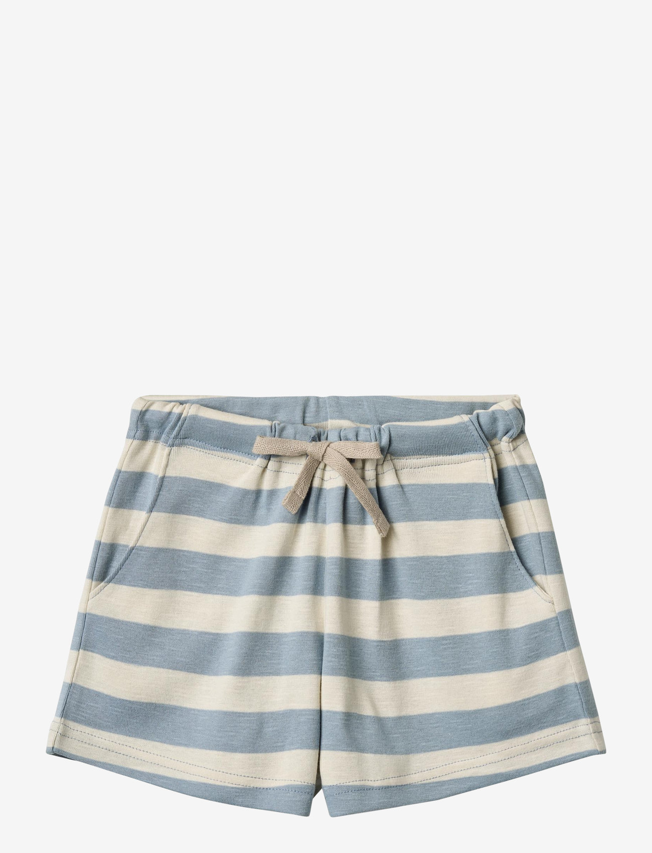 Wheat - Jersey Shorts Kalle - sweatshorts - calm blue stripe - 0