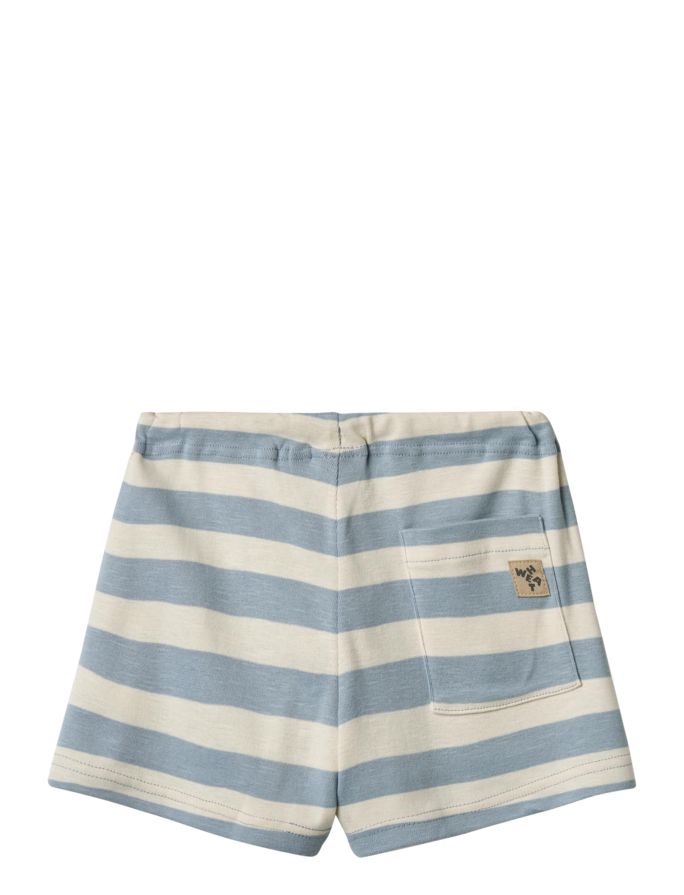 Wheat - Jersey Shorts Kalle - calm blue stripe - 1