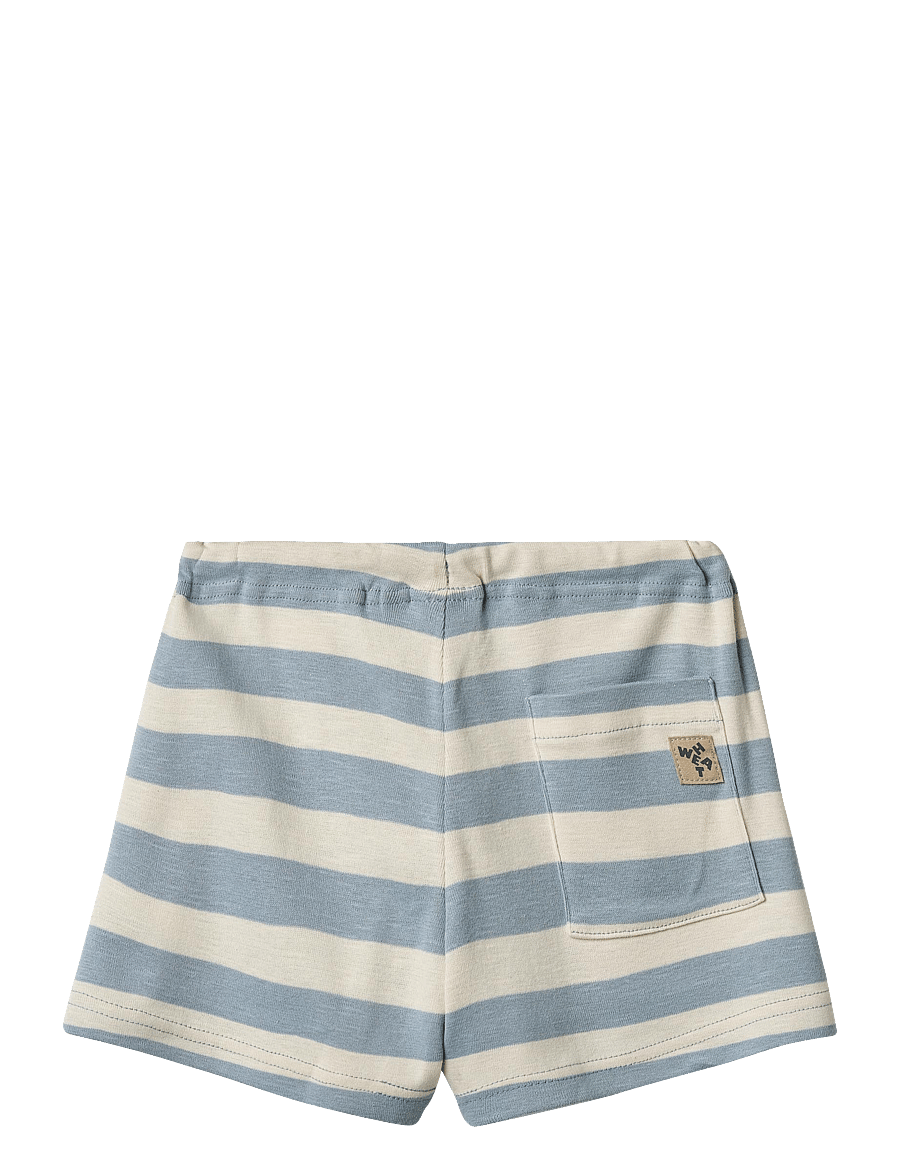 Wheat - Jersey Shorts Kalle - calm blue stripe - 1
