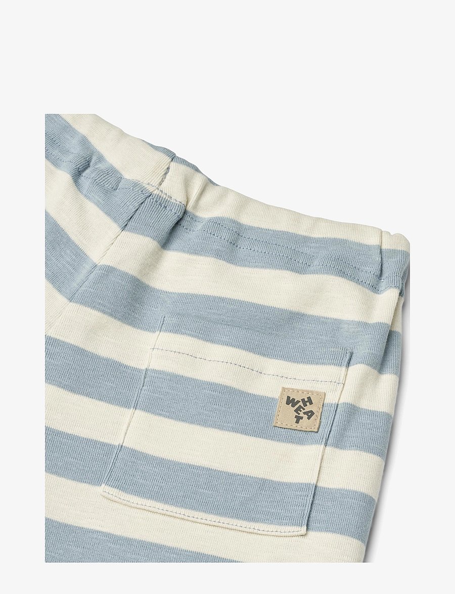 Wheat - Jersey Shorts Kalle - calm blue stripe - 2