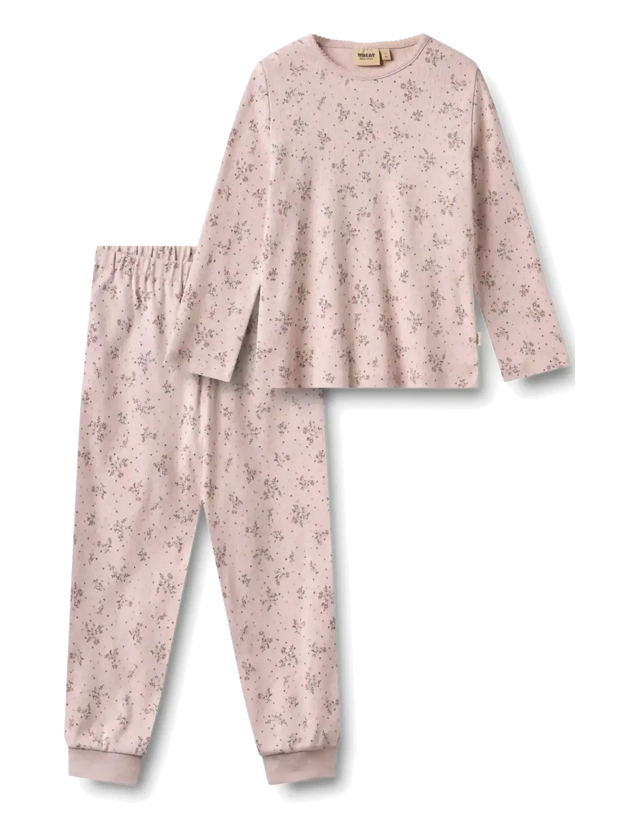 Wheat Nightwear Picoting Mila - Pyjamas - LILAC FLOWERS / pink/rose
