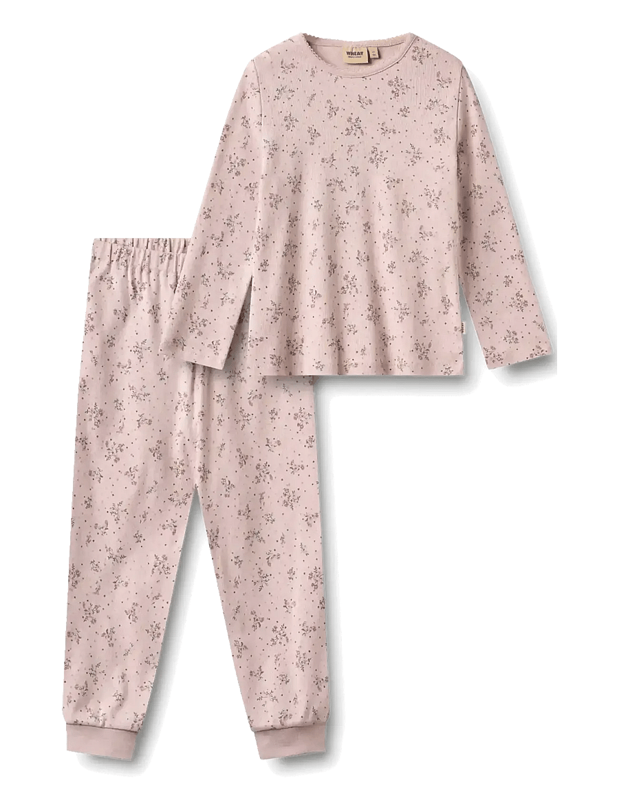 Wheat - Nightwear Picoting Mila - lilac flowers - 0