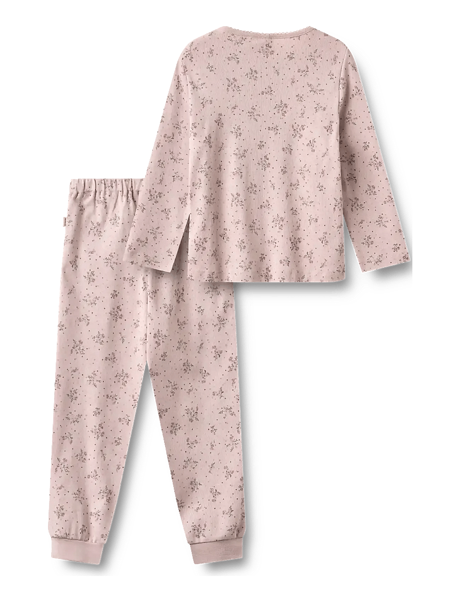 Wheat - Nightwear Picoting Mila - pyjamassæt - lilac flowers - 1