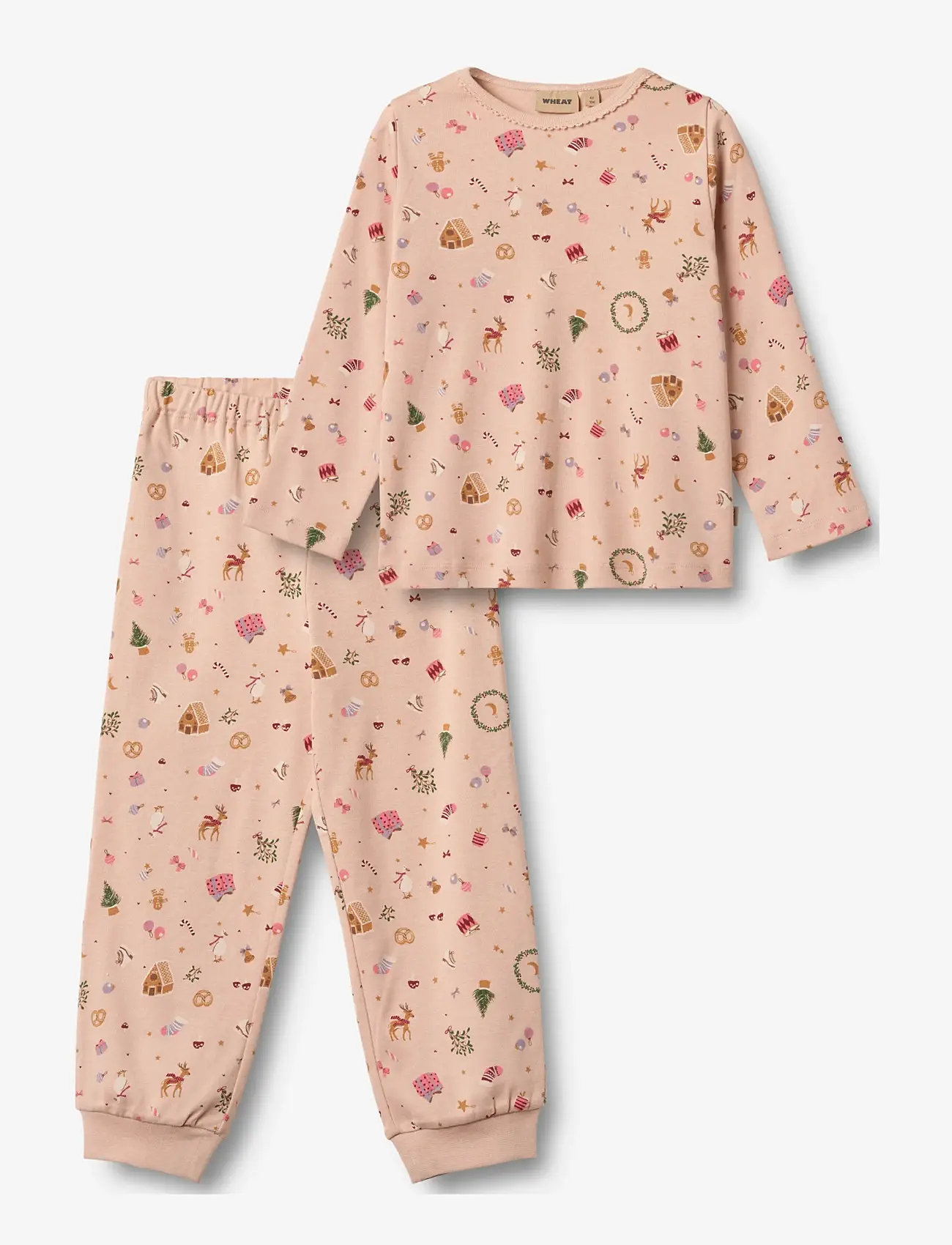 Wheat - Nightwear Picoting Mila - pyjamassæt - rose dust holiday - 0