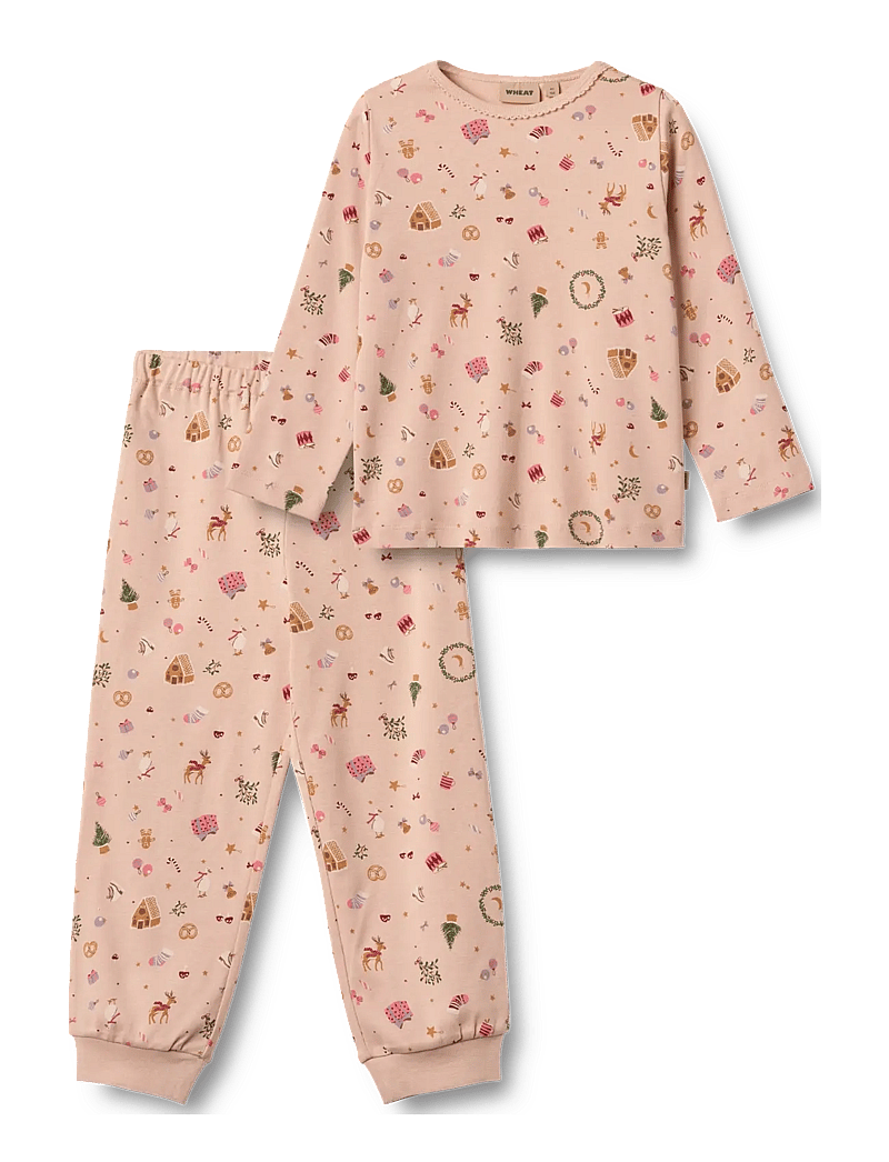Wheat - Nightwear Picoting Mila - pyjama-sets - rose dust holiday - 0