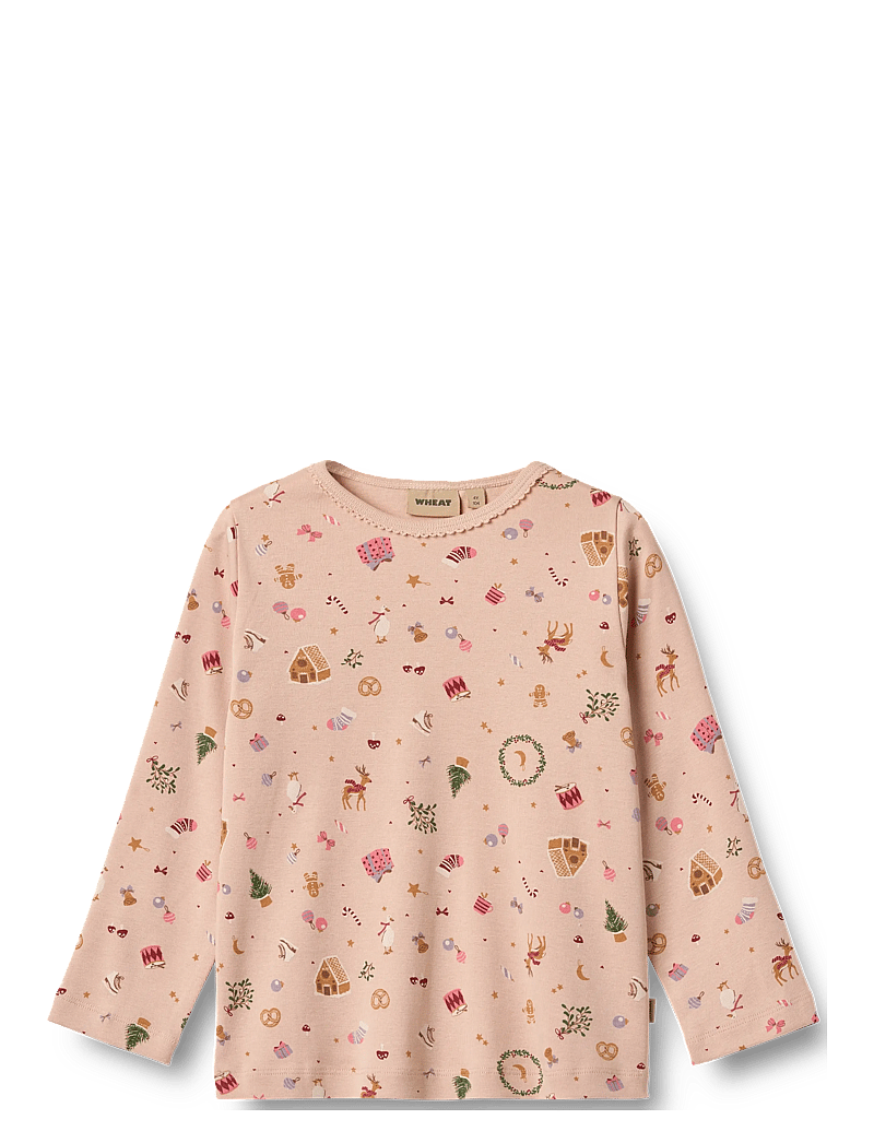 Wheat - Nightwear Picoting Mila - pyjama-sets - rose dust holiday - 1