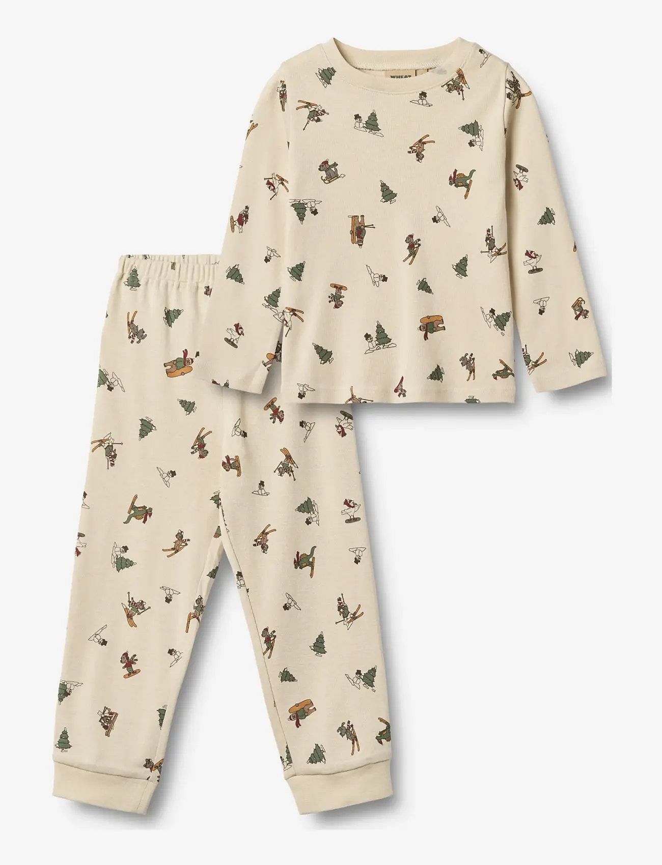 Wheat - Nightwear Milan - pyjamassæt - offwhite winterland - 0