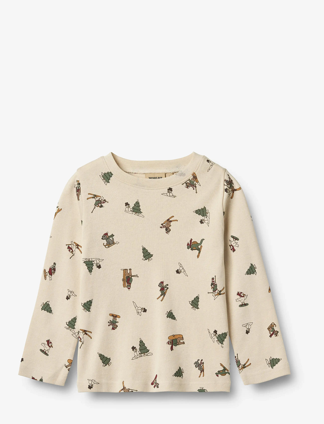 Wheat - Nightwear Milan - pyjamassæt - offwhite winterland - 1