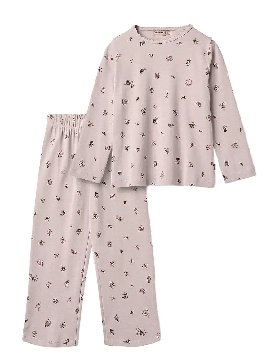 Wheat - Nightwear Picoting Mila - pyjama-sets - soft lilac flowers - 0