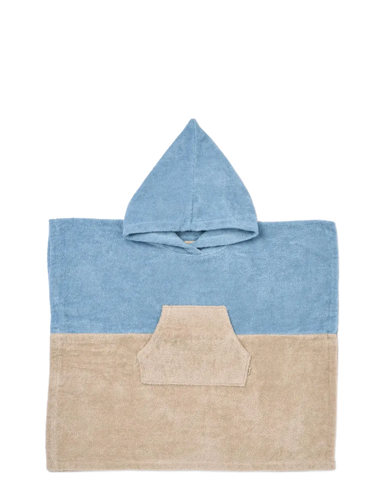 Wheat Terry Poncho Lille, Bath Poncho, Blå, Str: 5-6Y