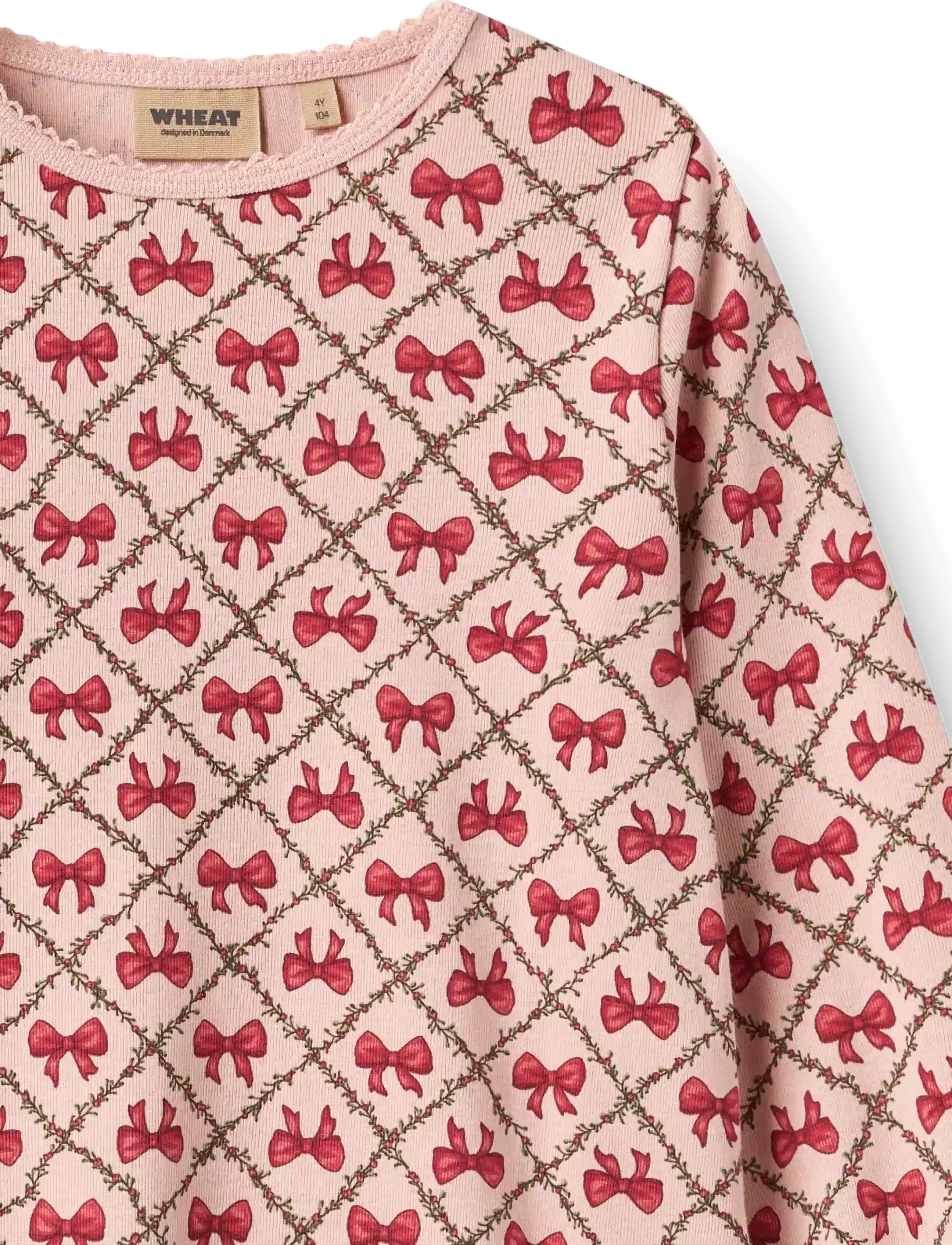 Wheat - Nightgown Elinor - Öösärgid - dim rose bows - 2