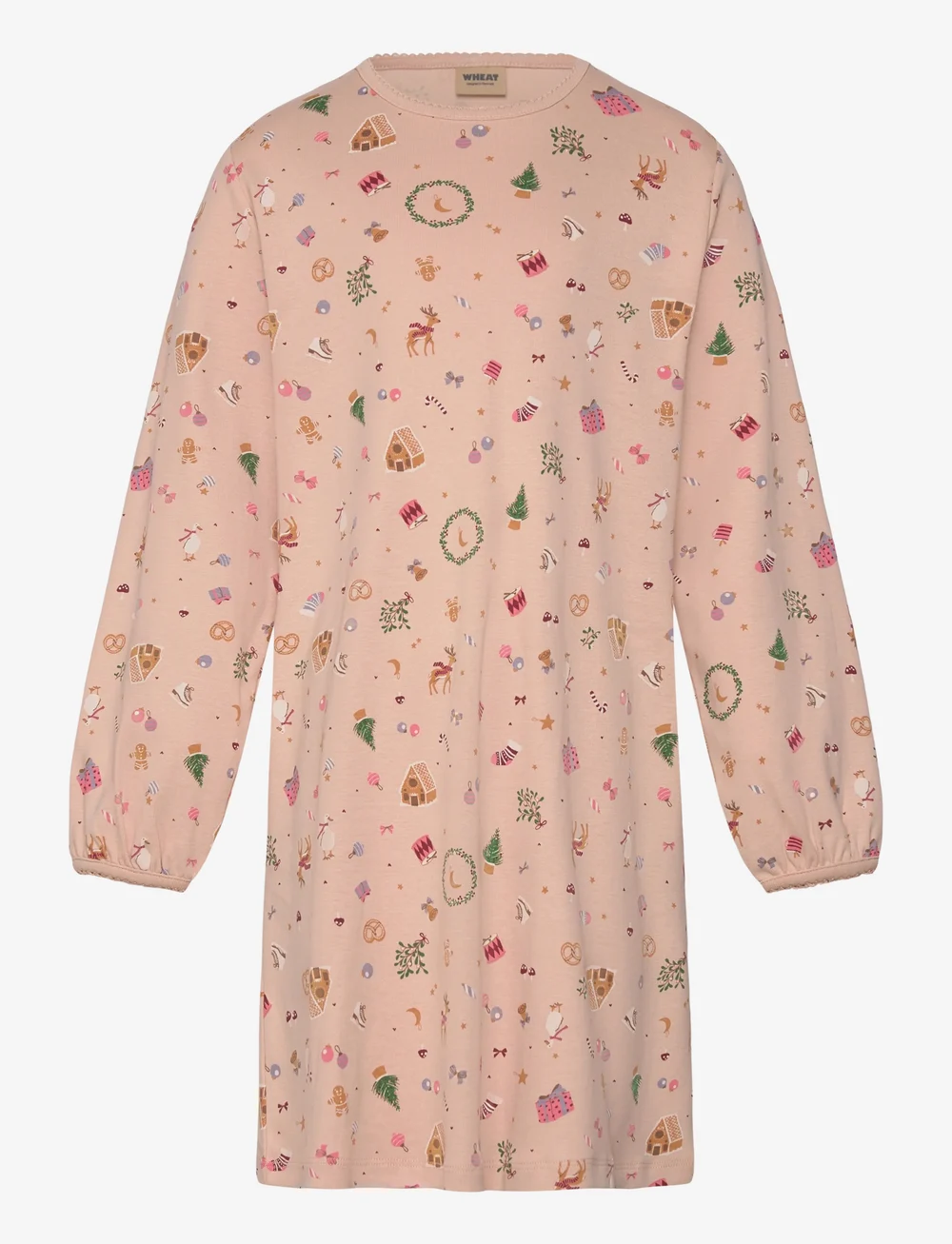 Wheat - Nightgown Elinor - nattlinnen - rose dust holiday - 0