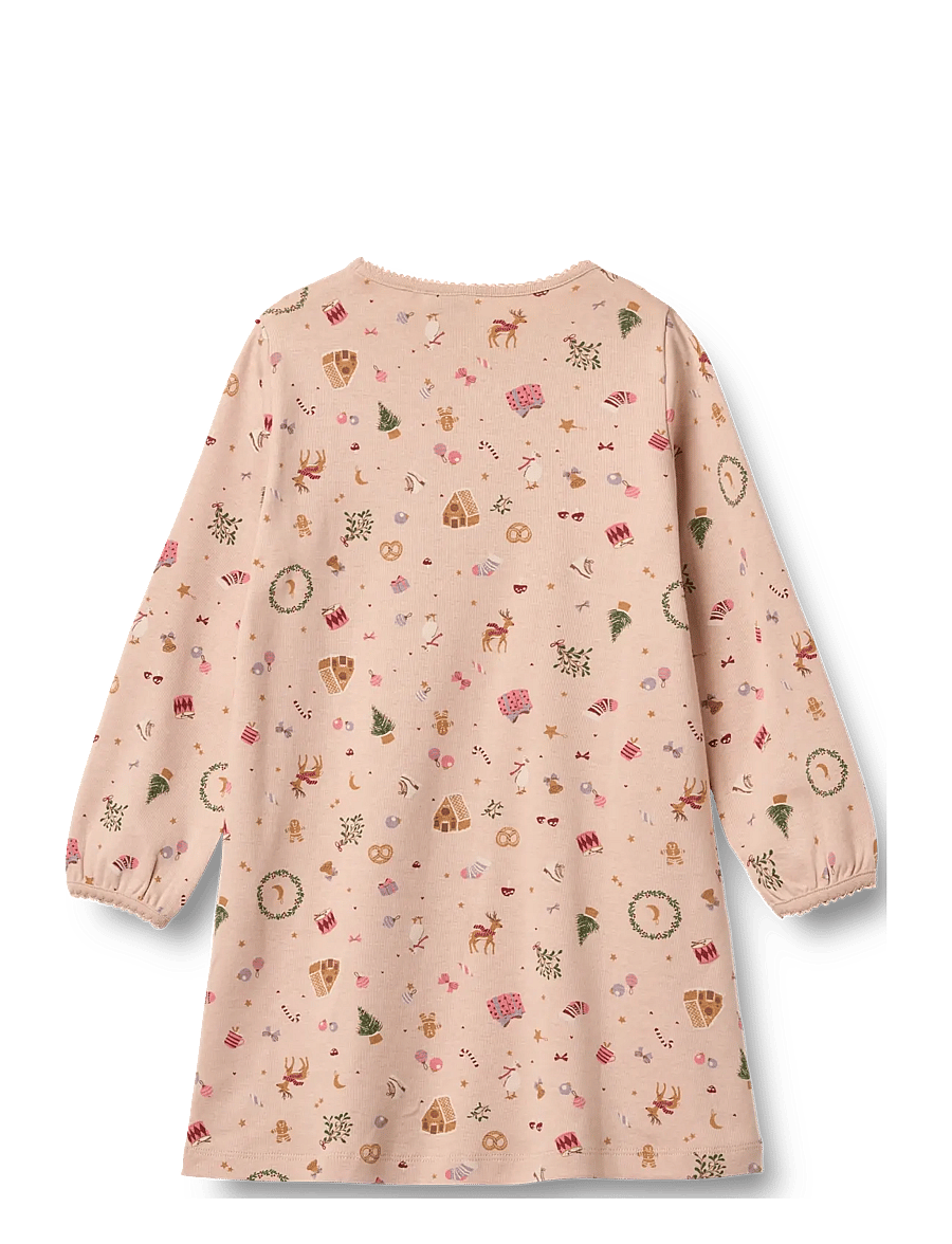 Wheat - Nightgown Elinor - nattlinnen - rose dust holiday - 1