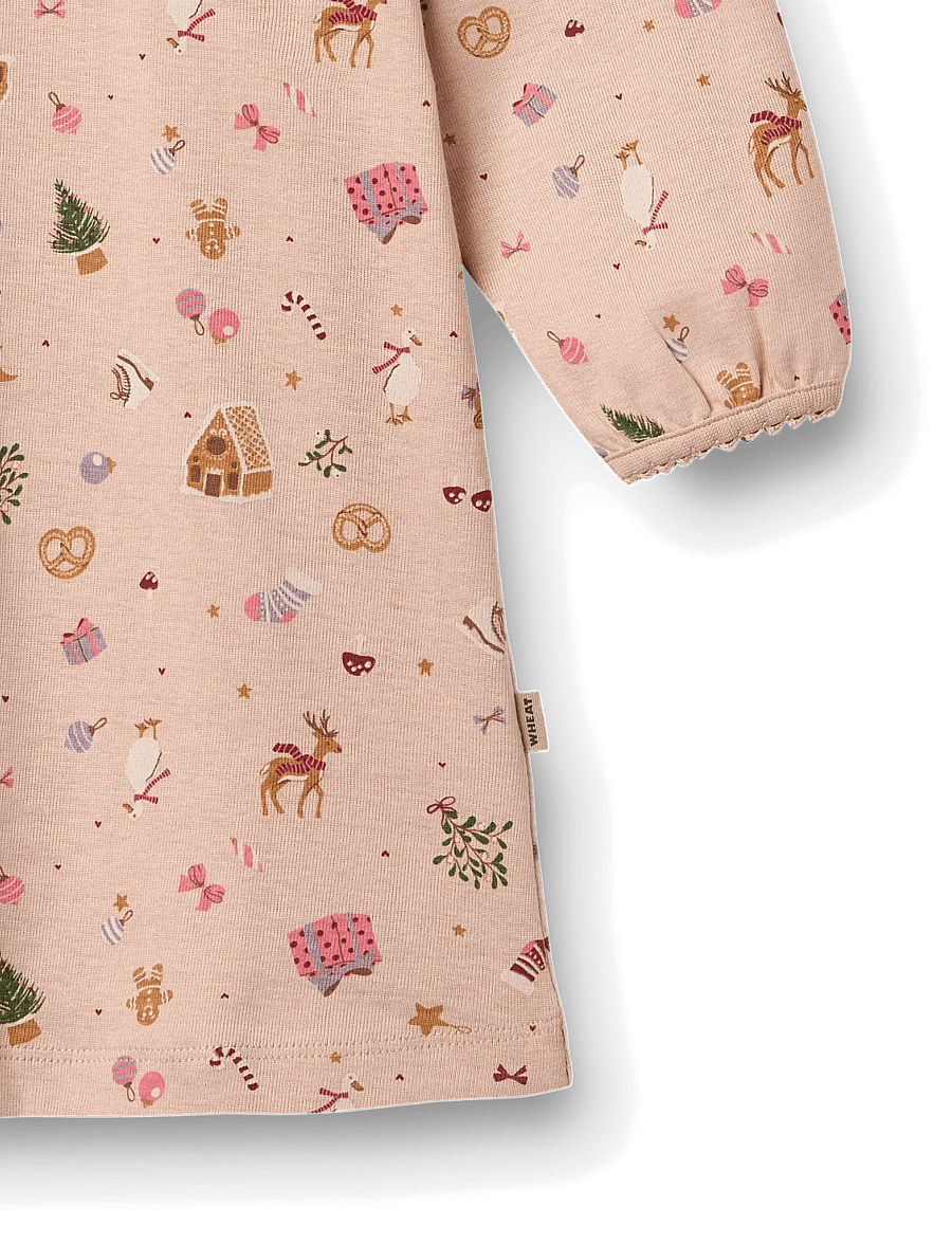 Wheat - Nightgown Elinor - nattlinnen - rose dust holiday - 2