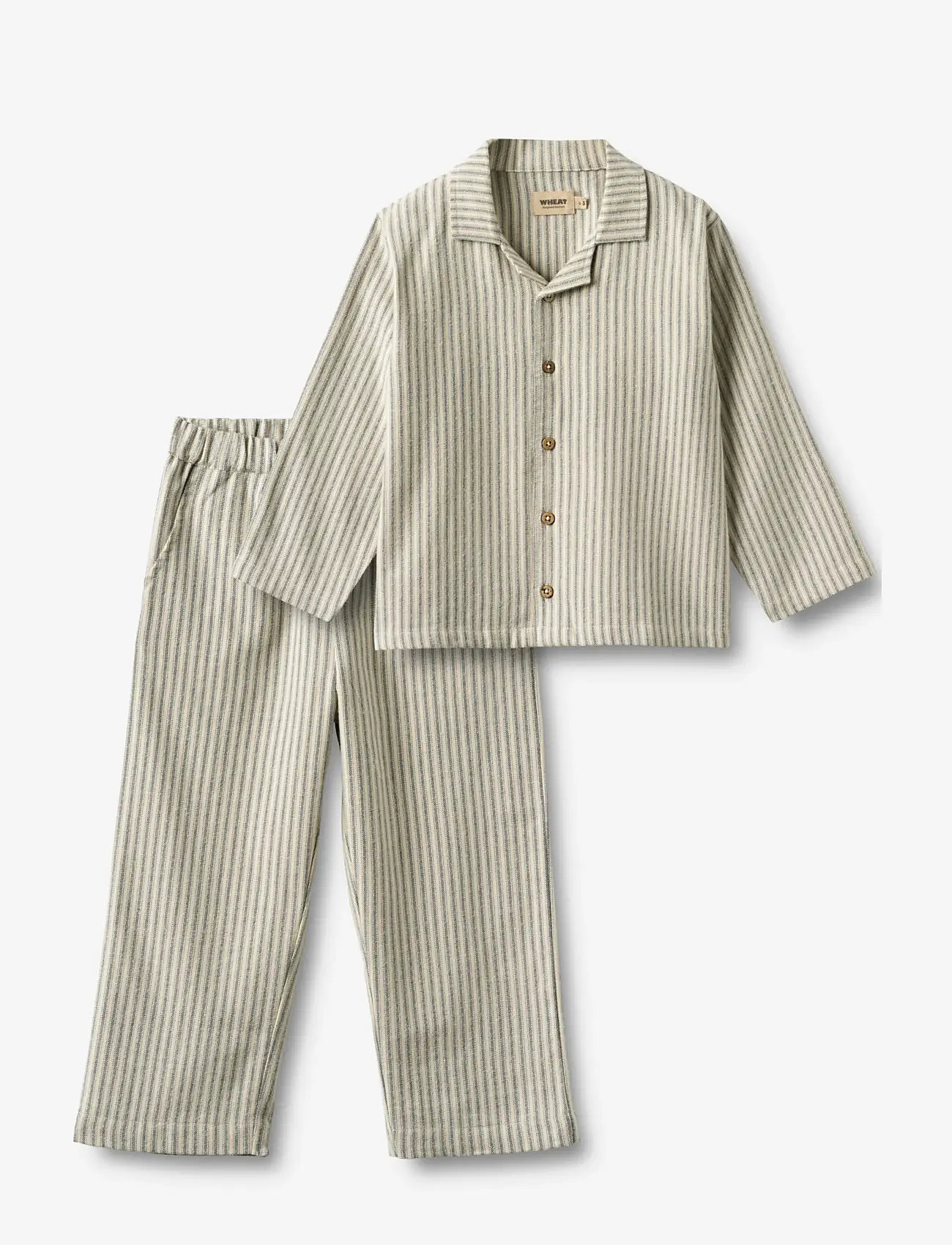 Wheat - Pyjamas Madison - pyjamassæt - blue stripe - 0