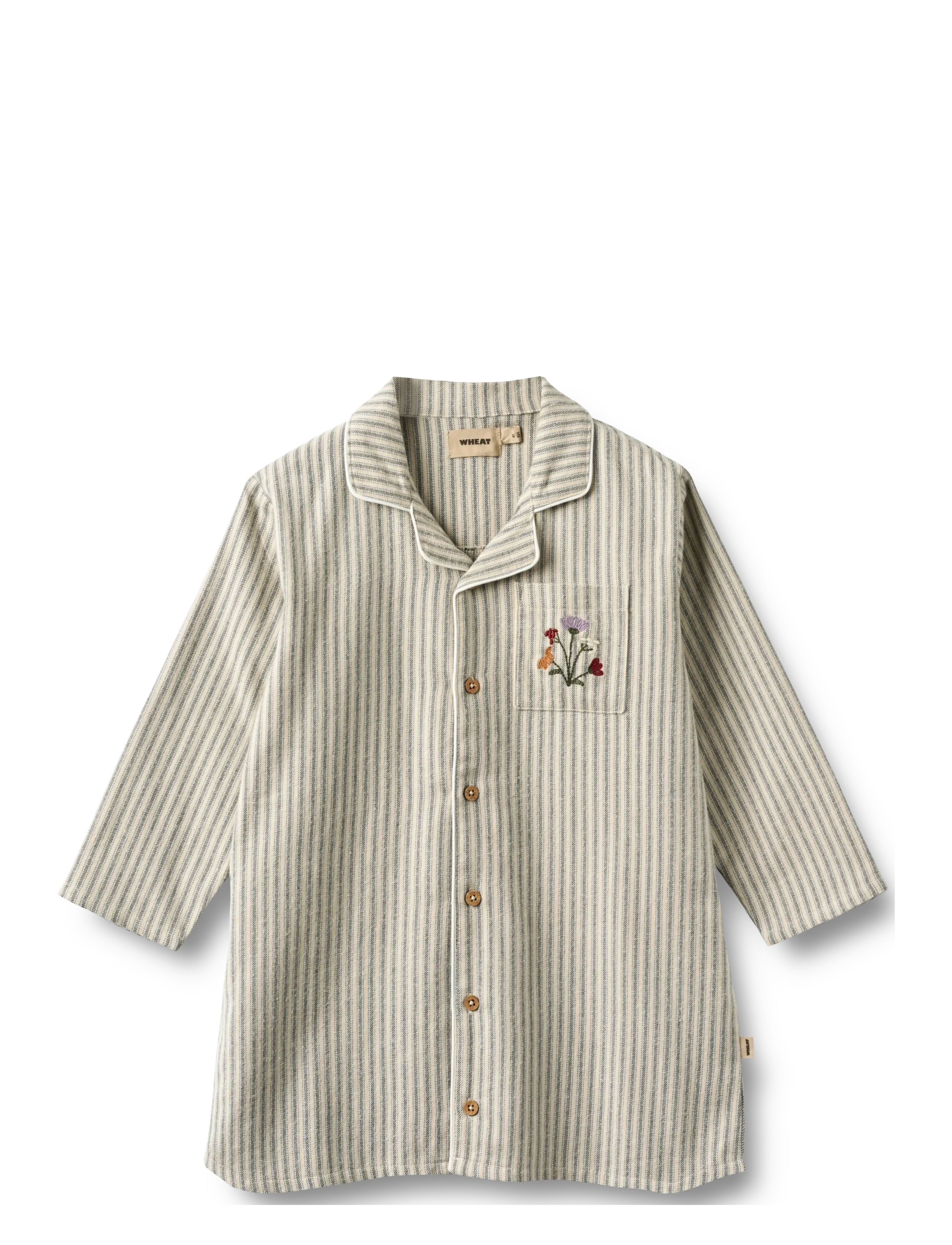 Nightgown L/S Sylva - BLUE STRIPE