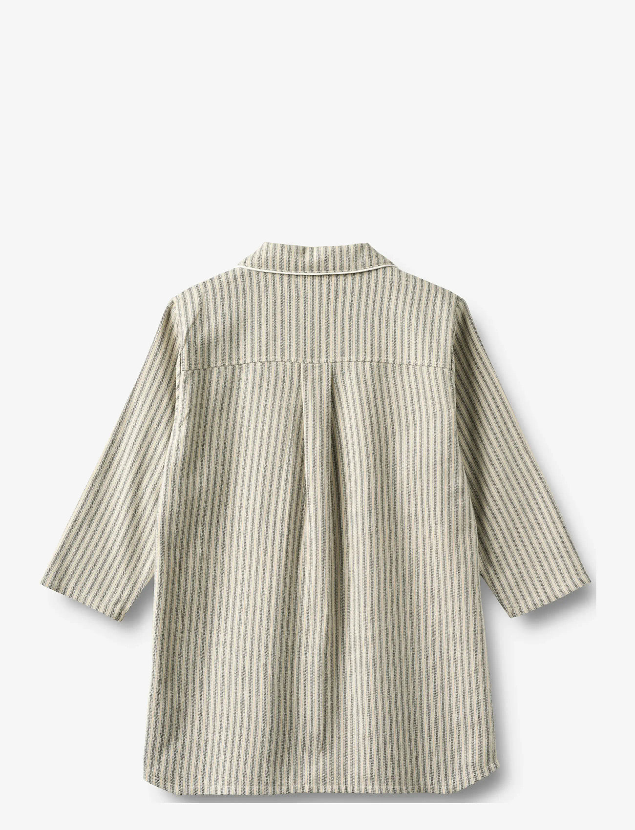 Wheat - Nightgown L/S Sylva - nattlinnen - blue stripe - 1