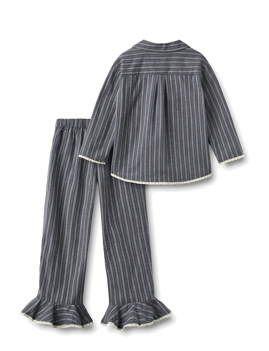 Wheat - Pyjamas Fie - komplektid - blue holiday stripe - 2