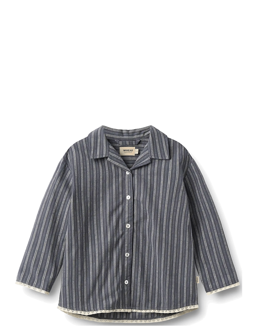 Wheat - Pyjamas Fie - komplektid - blue holiday stripe - 3