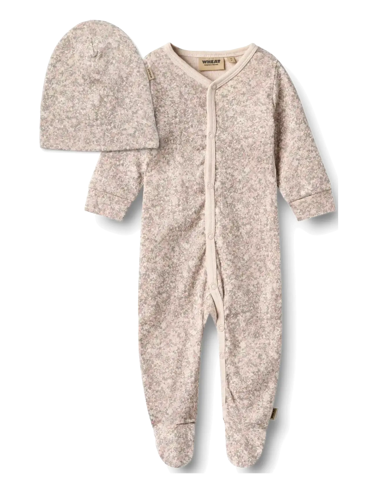 Wheat Giftbox Jude Baby Set - Kinkekomplektid - ALMOND FLOWER MEADOW / cream