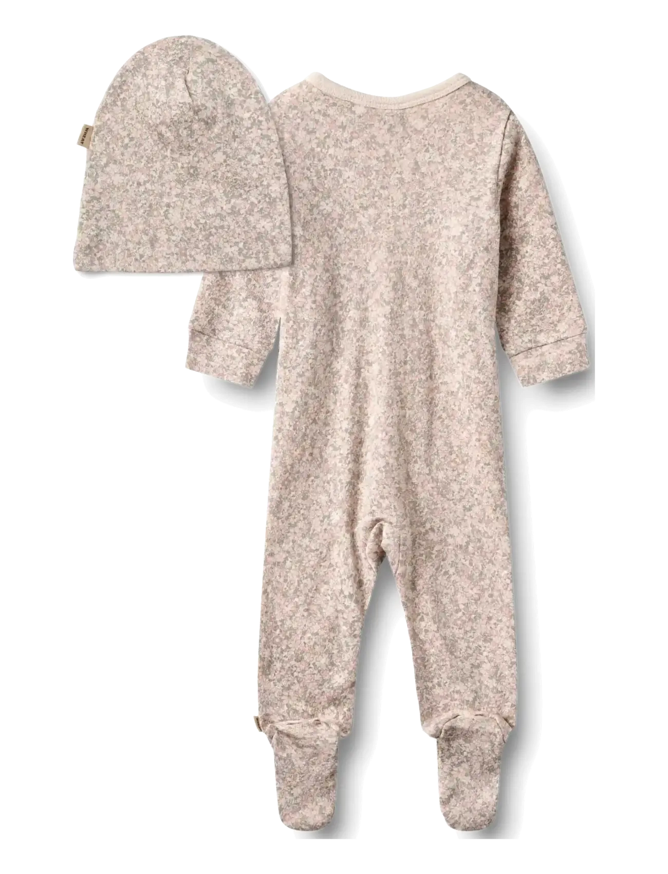 Wheat - Giftbox Jude Baby Set - komplektid bodiga - almond flower meadow - 3