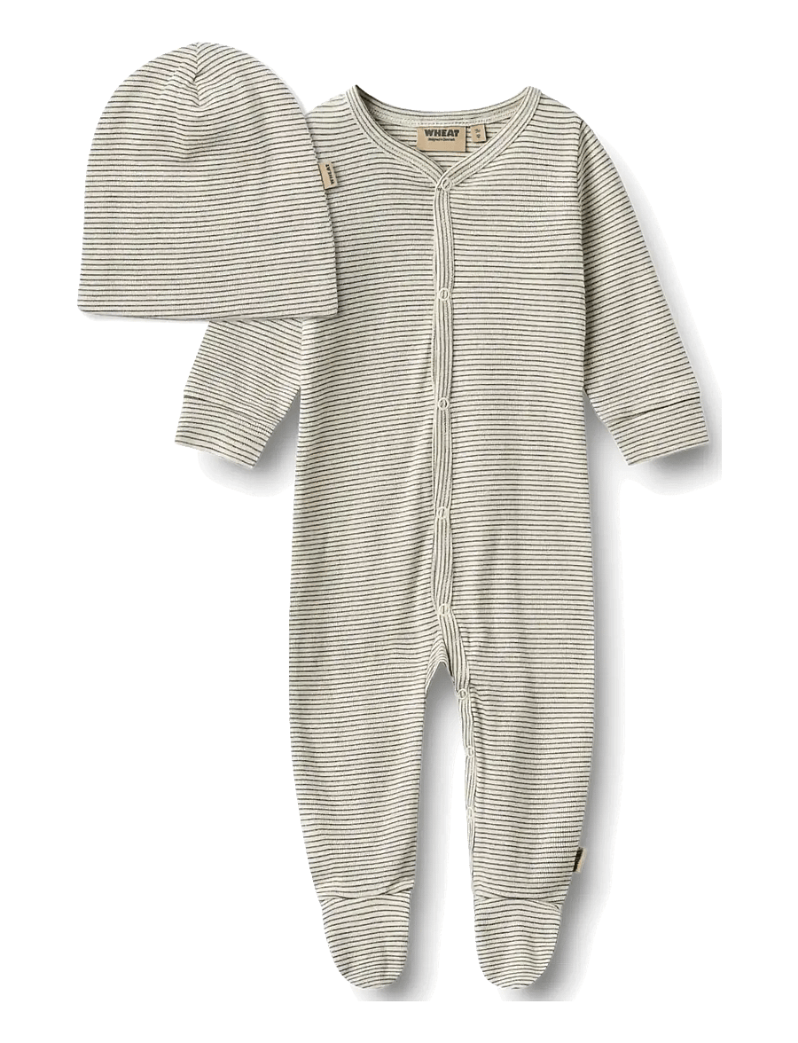 Wheat - Giftbox Jude Baby Set - komplektid bodiga - moonlight - 0