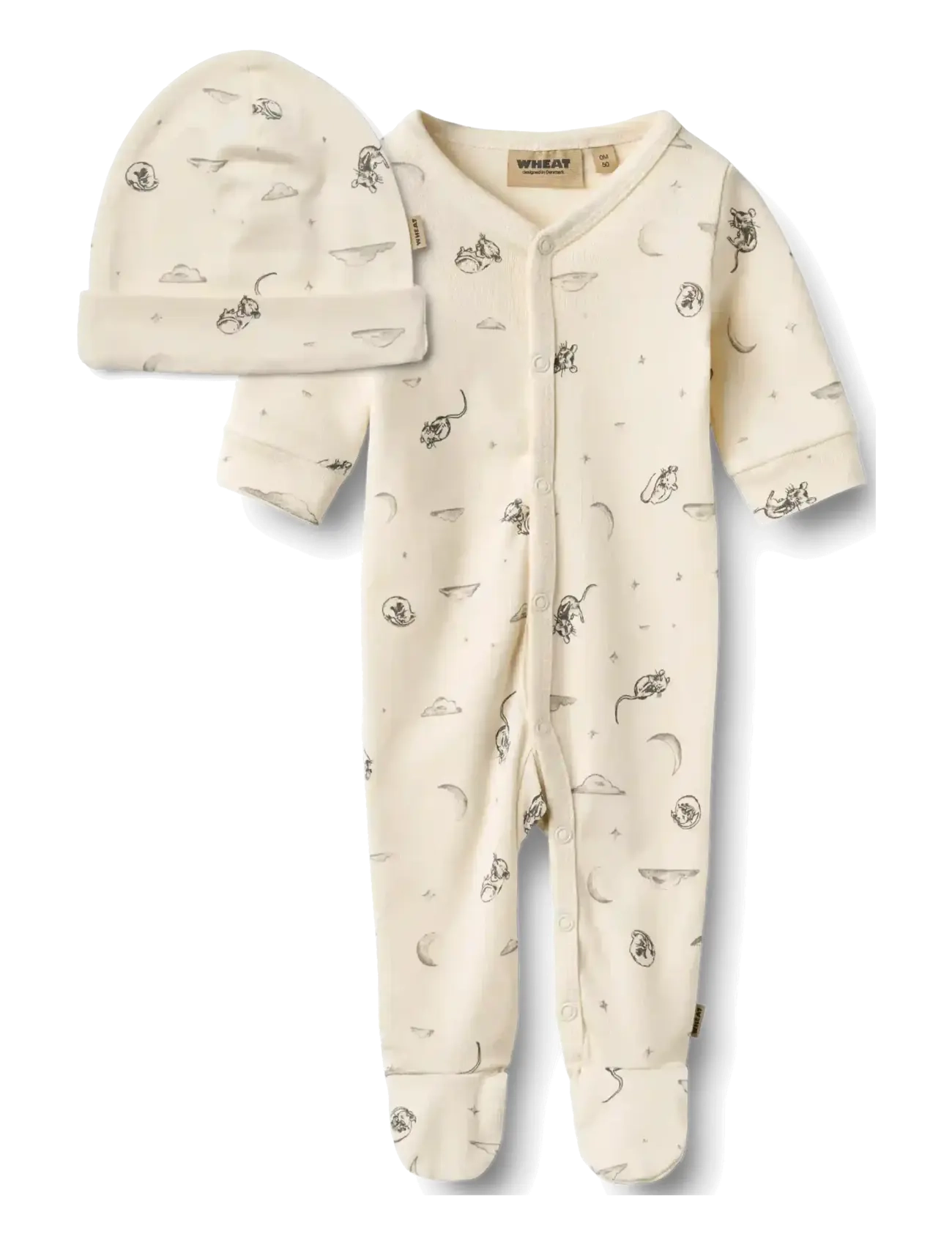 Wheat Giftbox Jude Baby Set - Kinkekomplektid - DREAMING MOUSE / cream