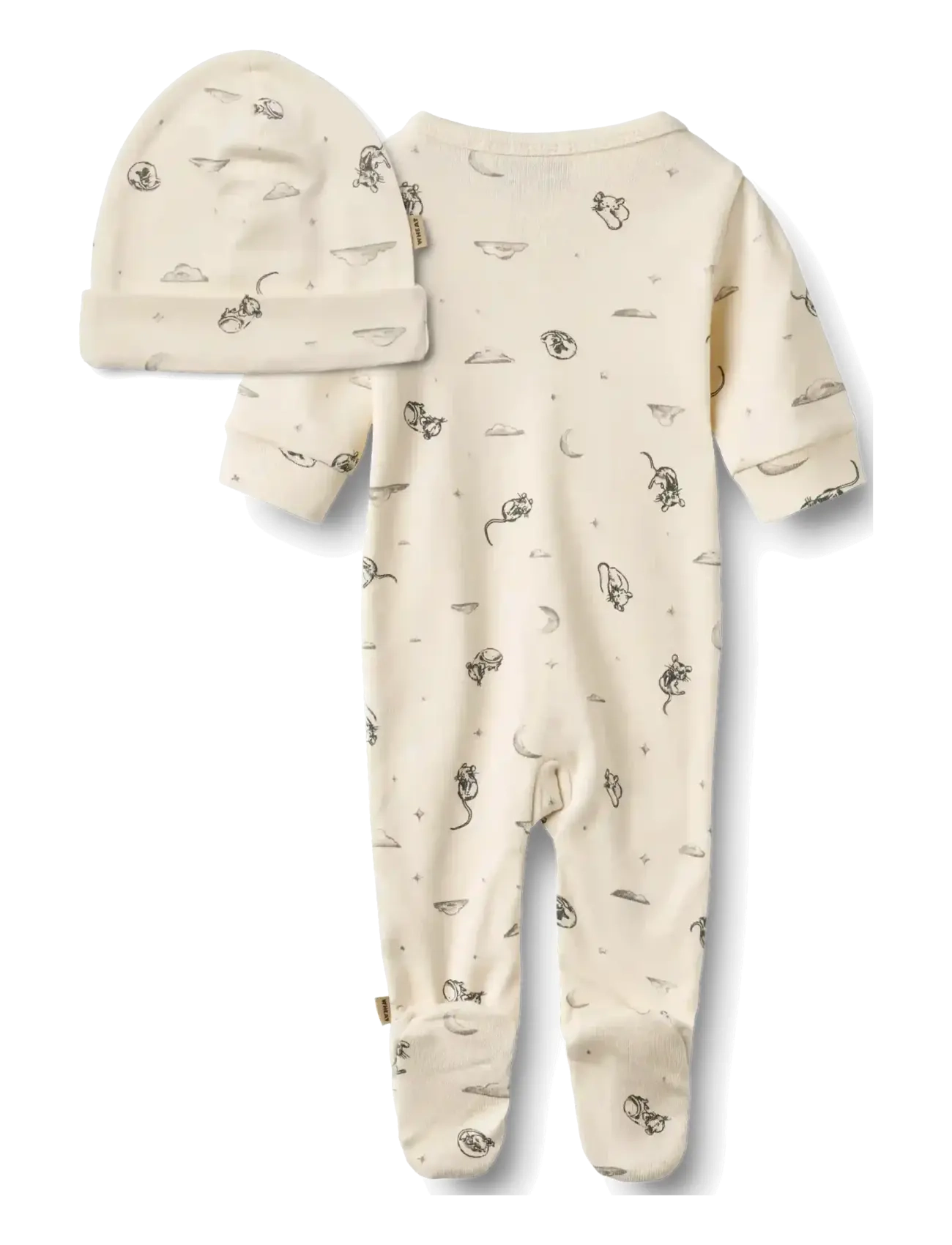 Wheat - Giftbox Jude Baby Set - komplektid bodiga - dreaming mouse - 3