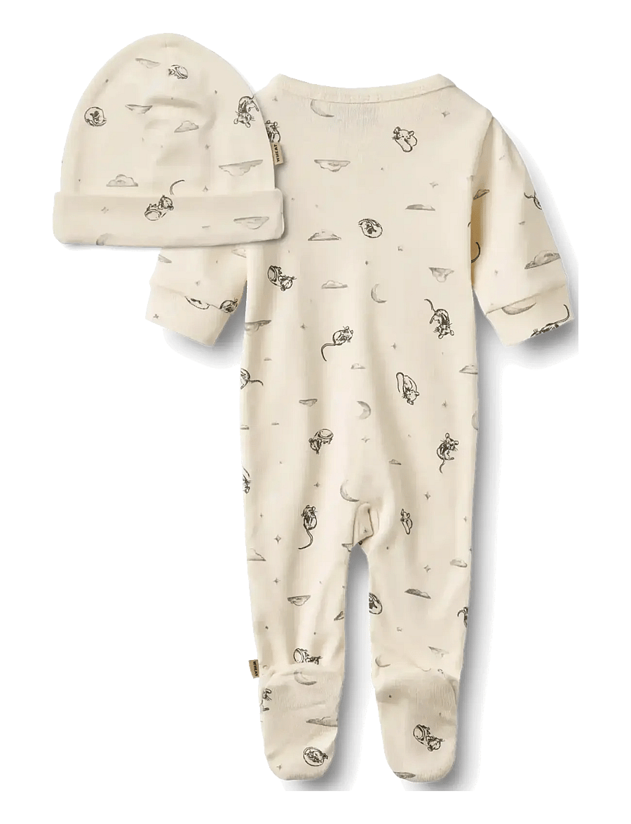 Wheat - Giftbox Jude Baby Set - komplektid bodiga - dreaming mouse - 3