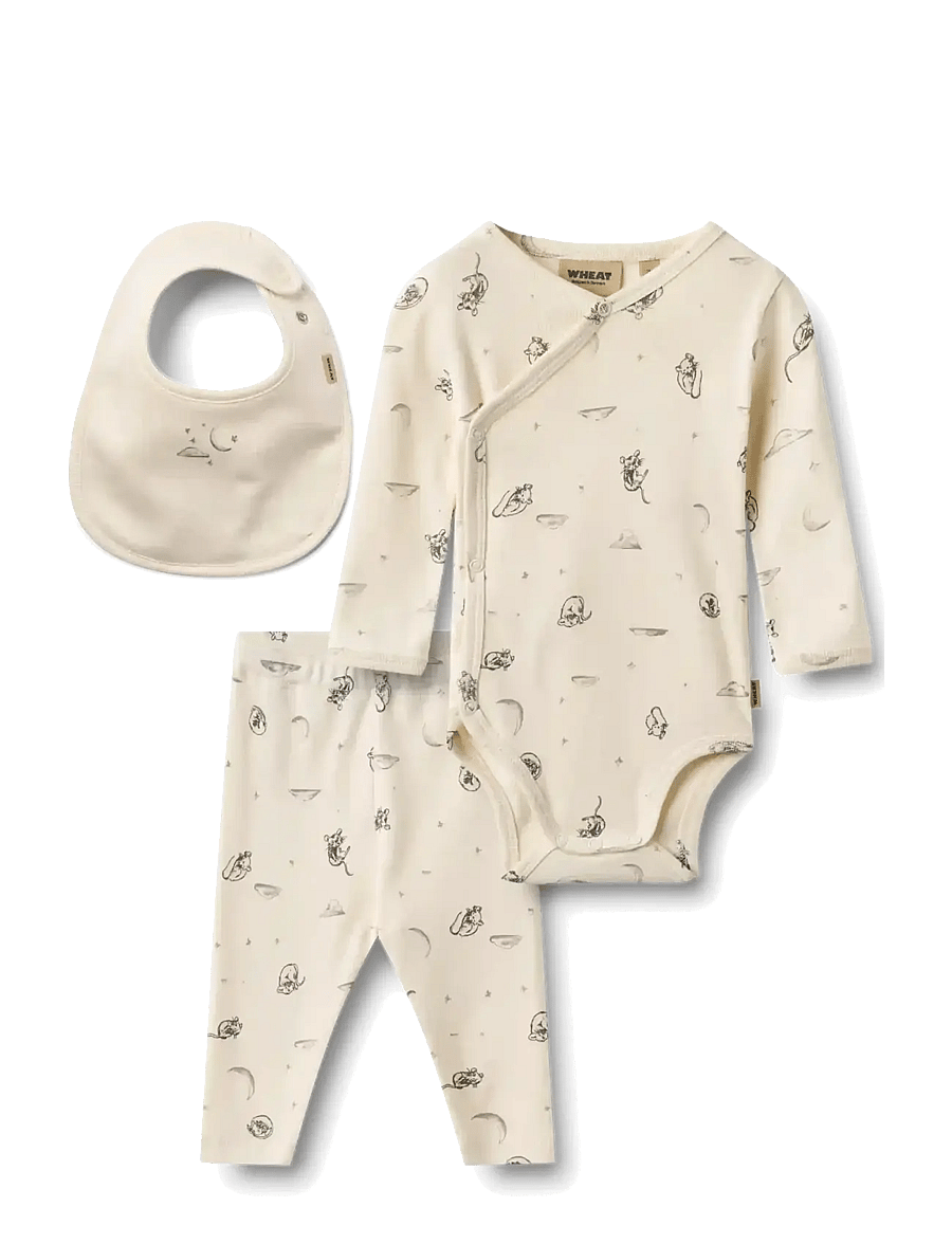 Wheat - Giftbox Flore Baby Set - dreaming mouse - 0