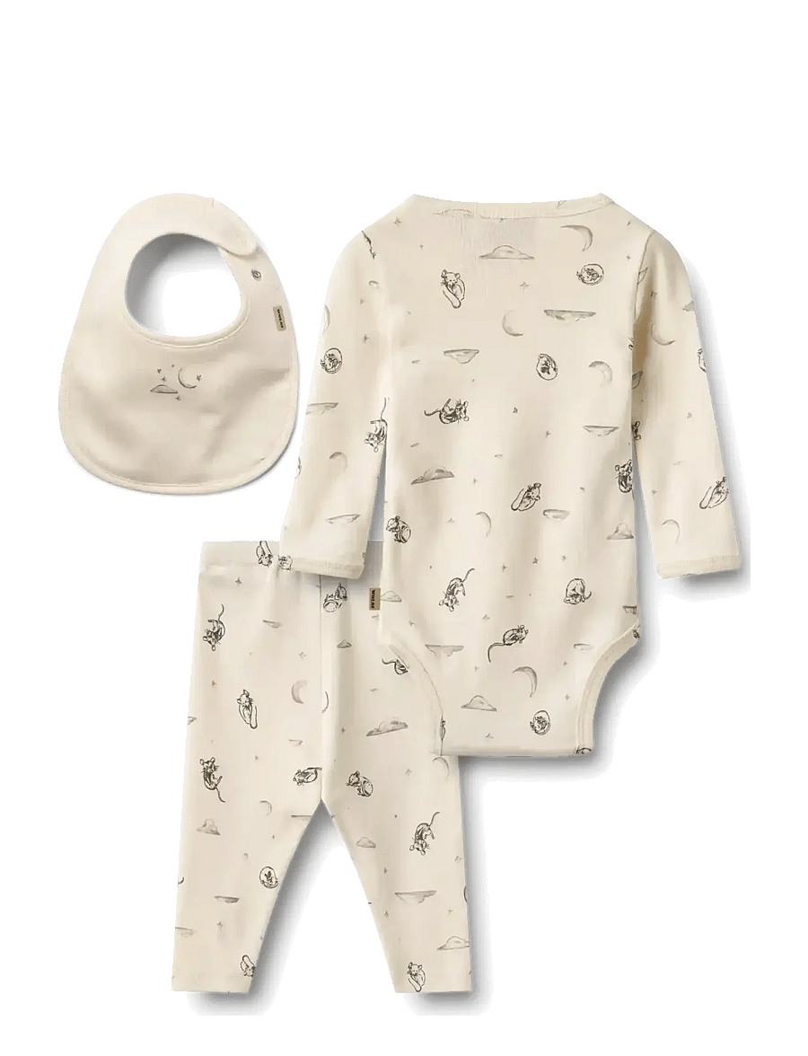 Wheat - Giftbox Flore Baby Set - dreaming mouse - 3