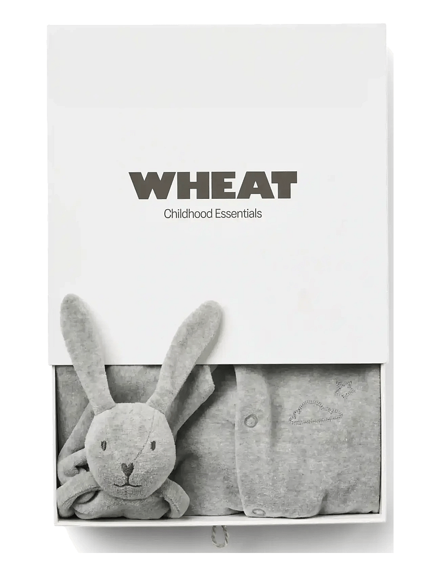 Wheat - Giftbox Robin Baby Set - shop by age - melange grey - 1