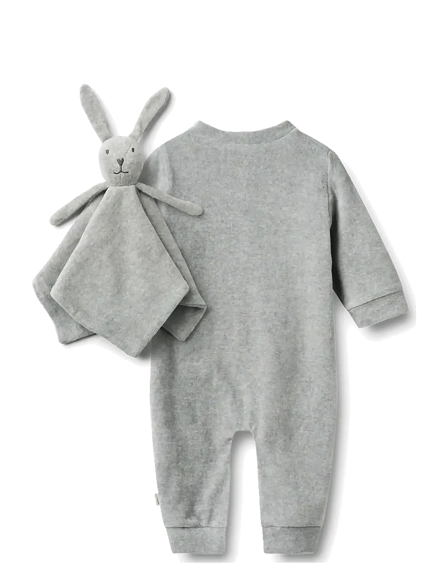Wheat - Giftbox Robin Baby Set - shop by age - melange grey - 3