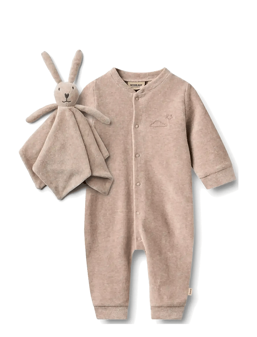 Wheat - Giftbox Robin Baby Set - shop by age - melange rose - 0
