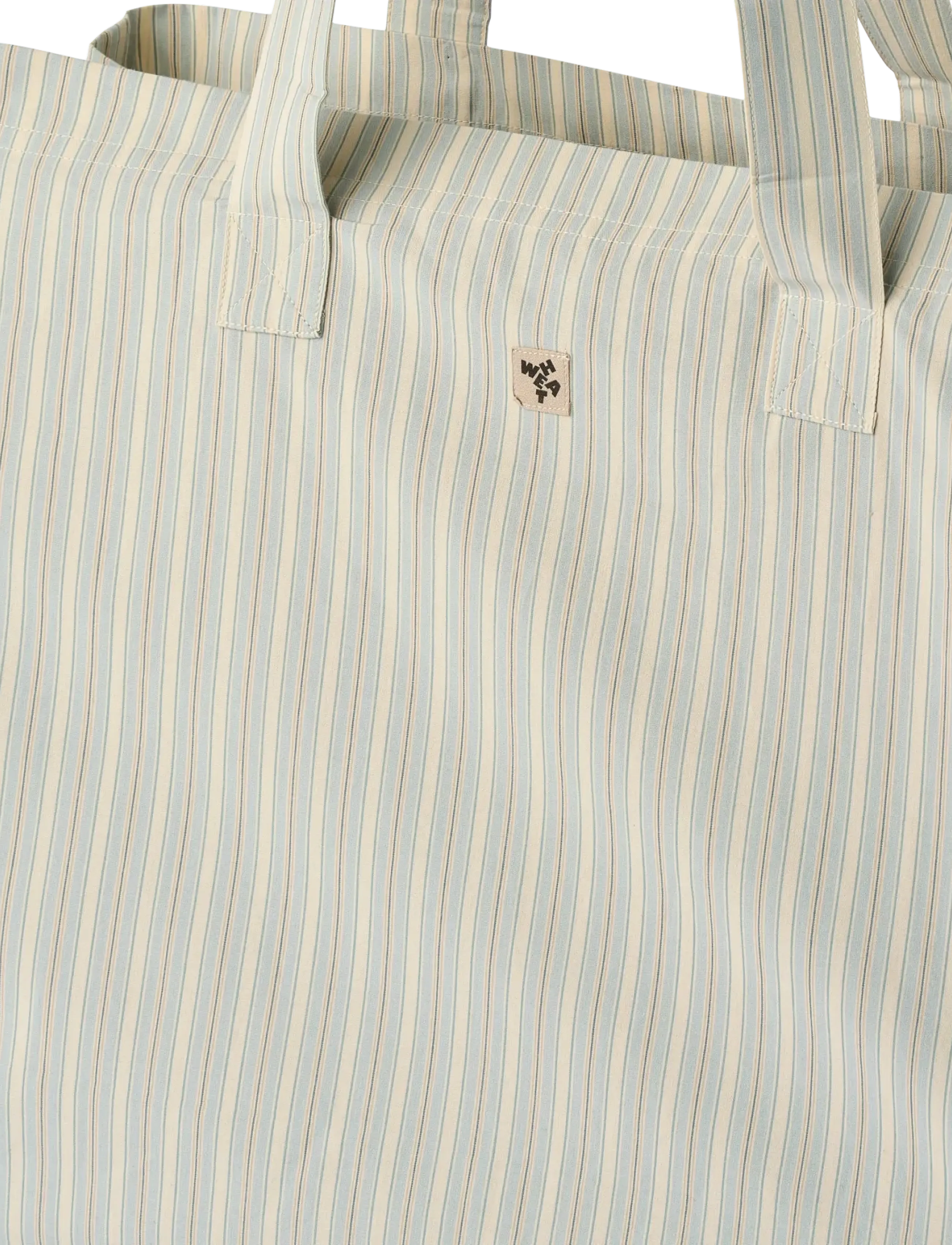Wheat - Shopper Ville - totes & small bags - blue ocean stripe - 1