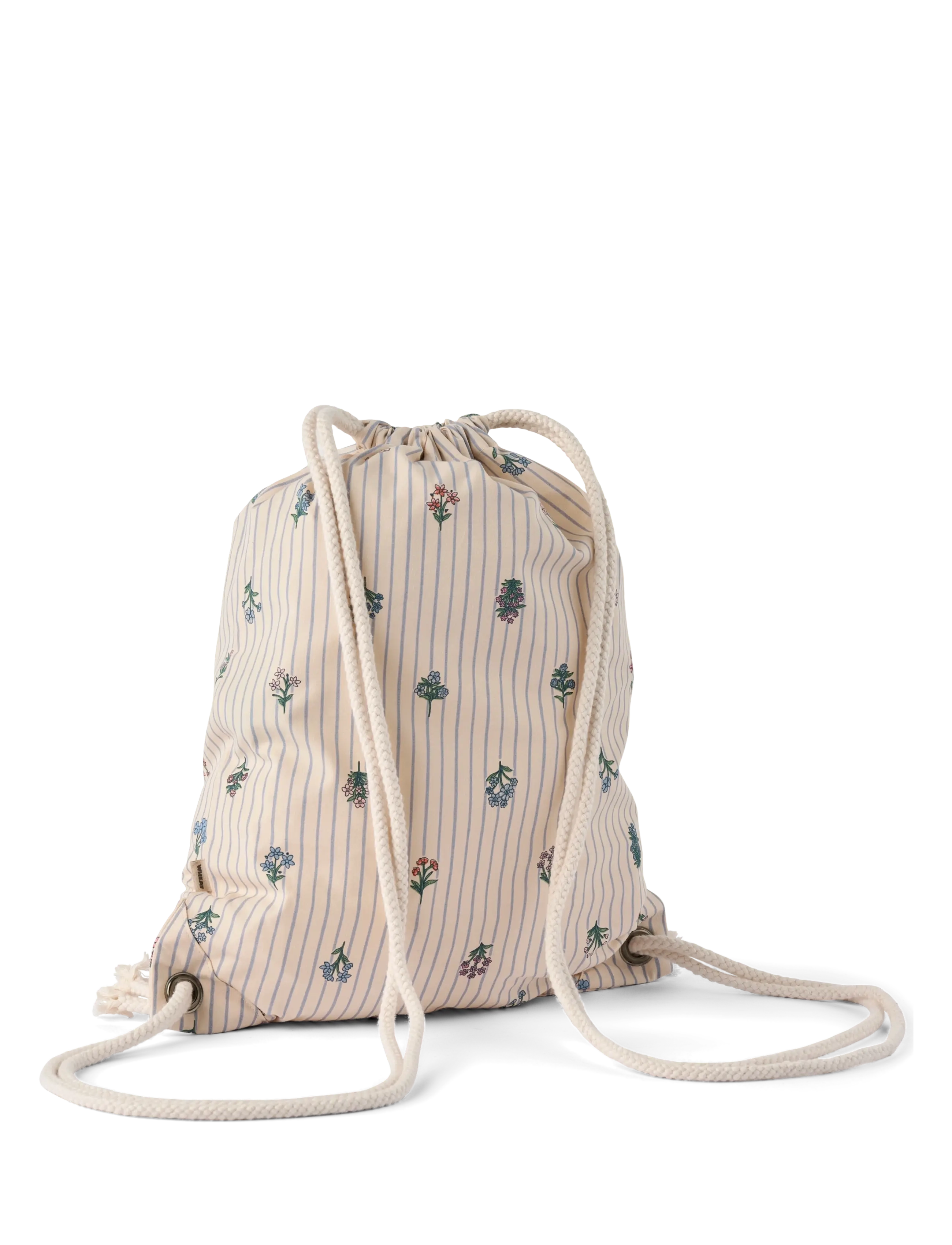Wheat Gymbag Yuna - Backpacks - ROSE SHADOW FLOWERS / cream