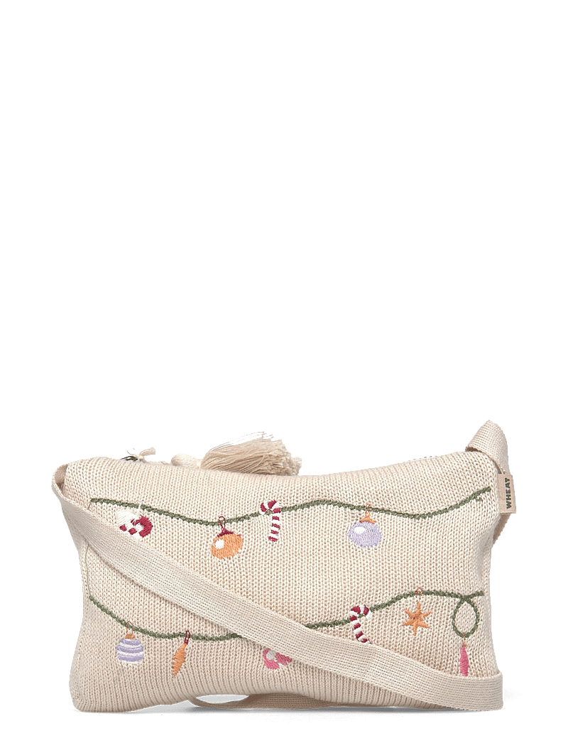 Wheat - Knitted Clutch Emb. Dagmar - schultertaschen - offwhite - 0
