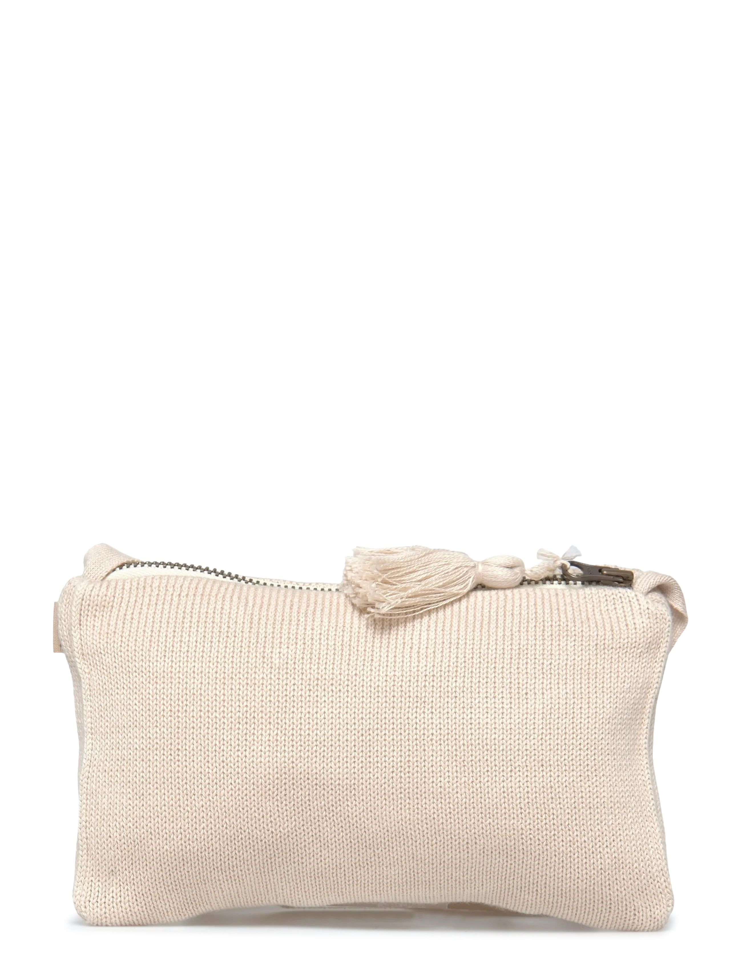 Wheat - Knitted Clutch Emb. Dagmar - Õlakotid - offwhite - 1