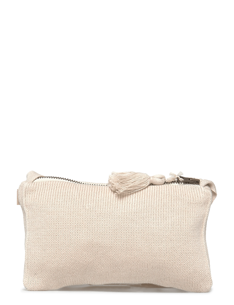 Wheat - Knitted Clutch Emb. Dagmar - plecu somas - offwhite - 1