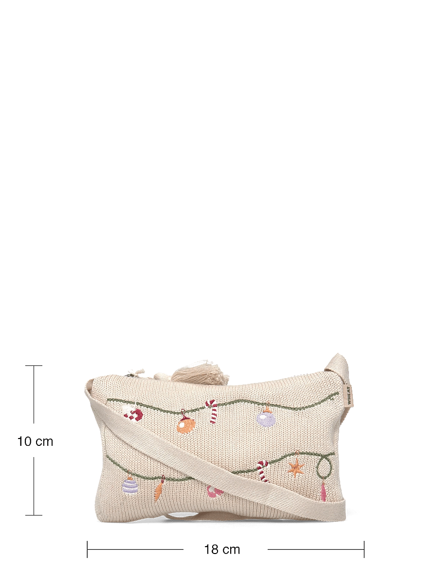 Wheat - Knitted Clutch Emb. Dagmar - plecu somas - offwhite - 3