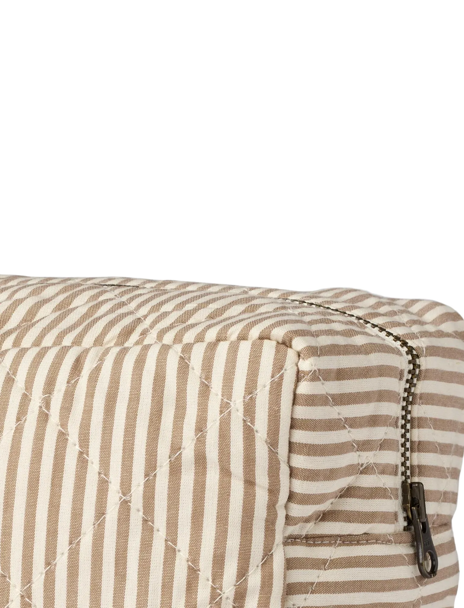 Wheat - Wash Bag Small Ziggy - cappucino stripe - 1