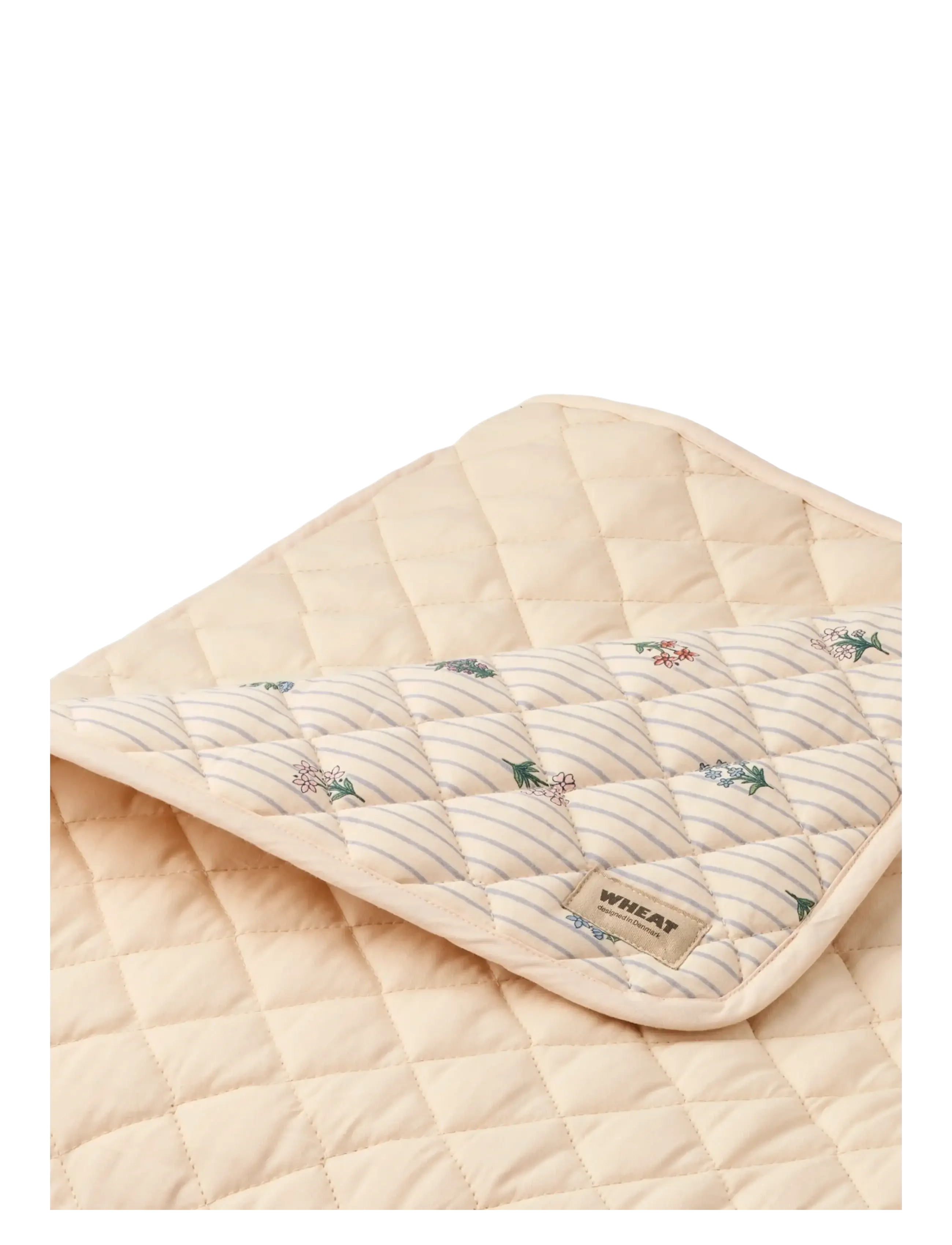 Wheat - Quilt Blanket - rose shadow flowers - 1