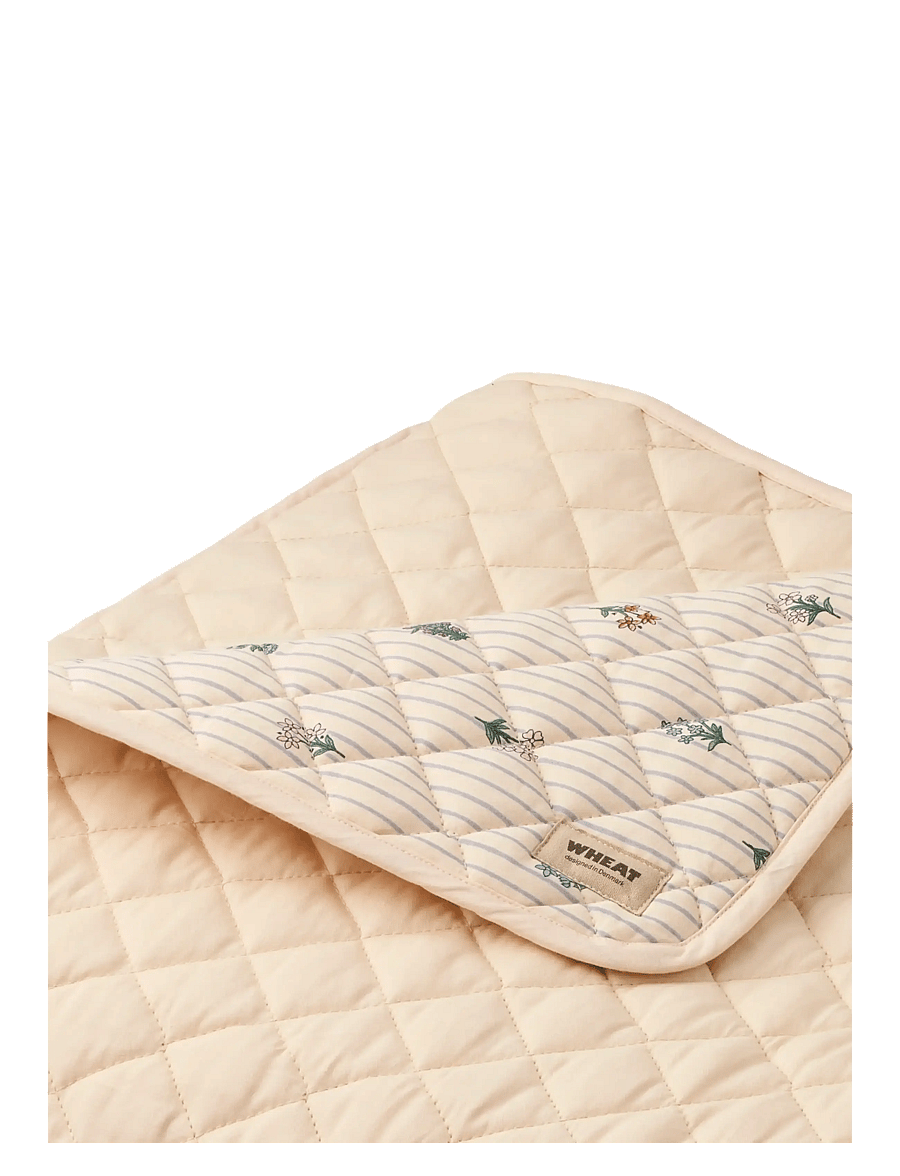Wheat - Quilt Blanket - rose shadow flowers - 1